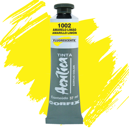 Tinta Acrílica Fluorescente Corfix Bisnaga 20ml