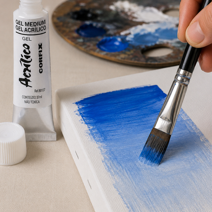 Gel Médium Acrílico Corfix 37ml | Auxiliar para Pintura
