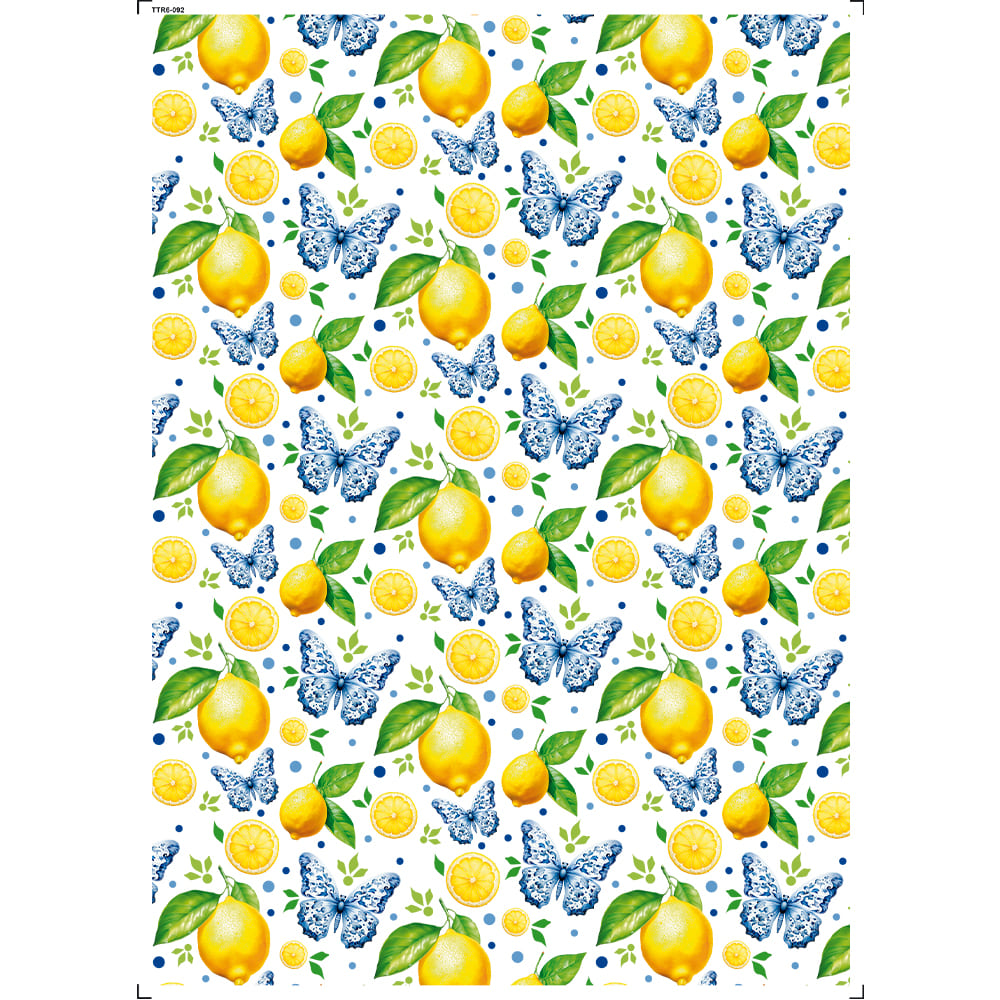 Transfer Têxtil 20x27,5cm TTR6-092 Limões