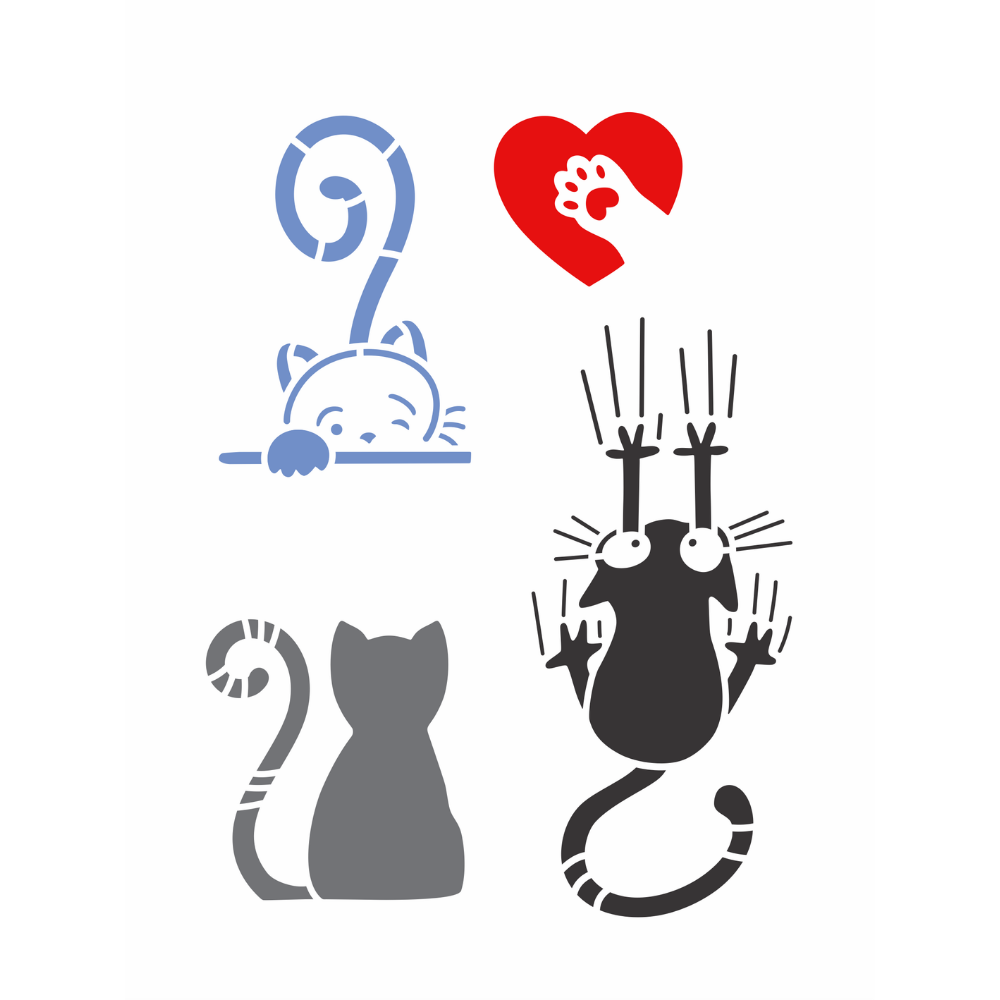 Stencil OPA 15x20 3792 Pet Gatinhos