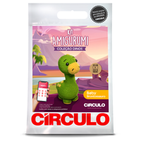 Kit Amigurumi Dinossauros Círculo Cor 01 Brontossauro