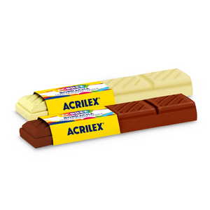 Borracha Escolar Chocolate Acrilex 10x2,5cm Colorida