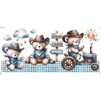 Transfer Têxtil Litoarte 27,5x12,8cm TTB5-027 Barrado Garoto Cowboy