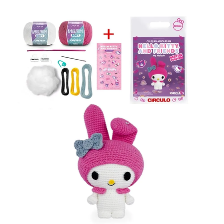 Kit Amigurumi Hello Kitty and Friends Círculo My Melody