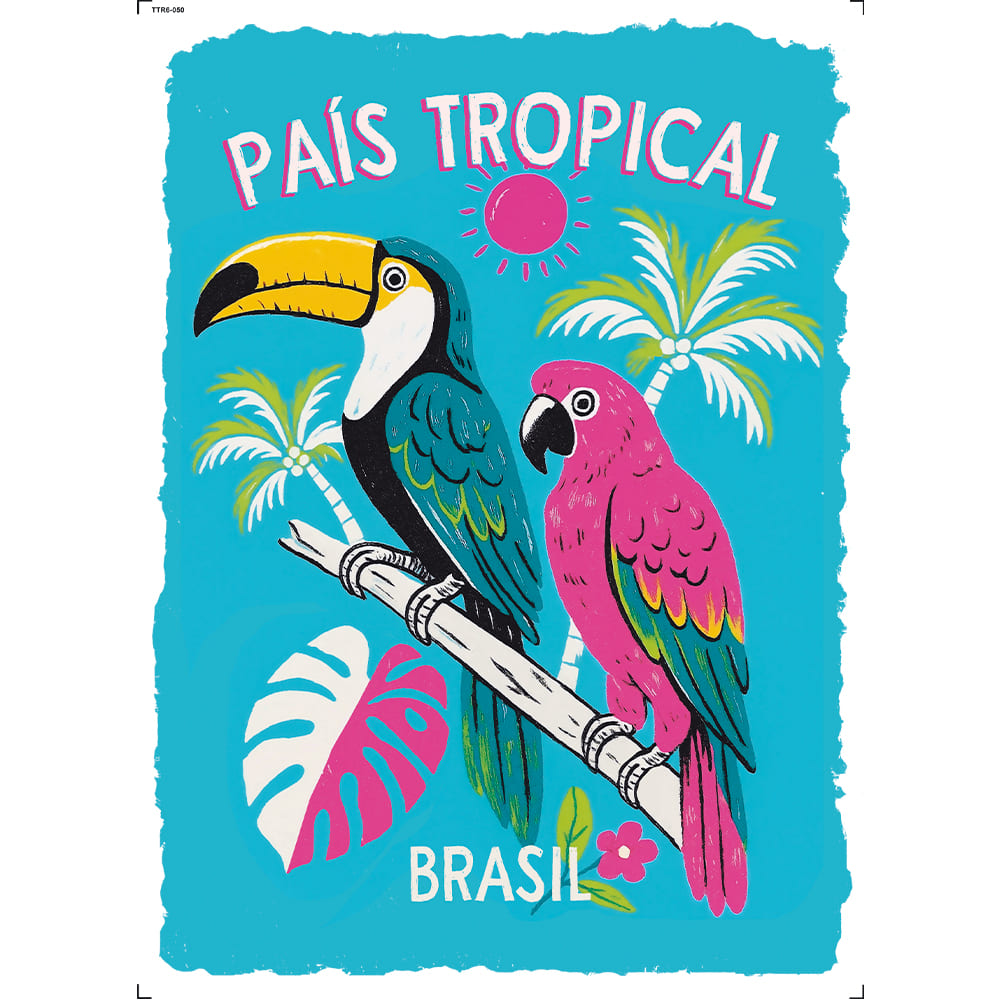Transfer Têxtil 20x27,5cm TTR6-050 País Tropical