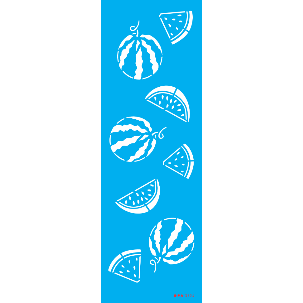 Stencil OPA 10x30 3724 Feirinha Melancias