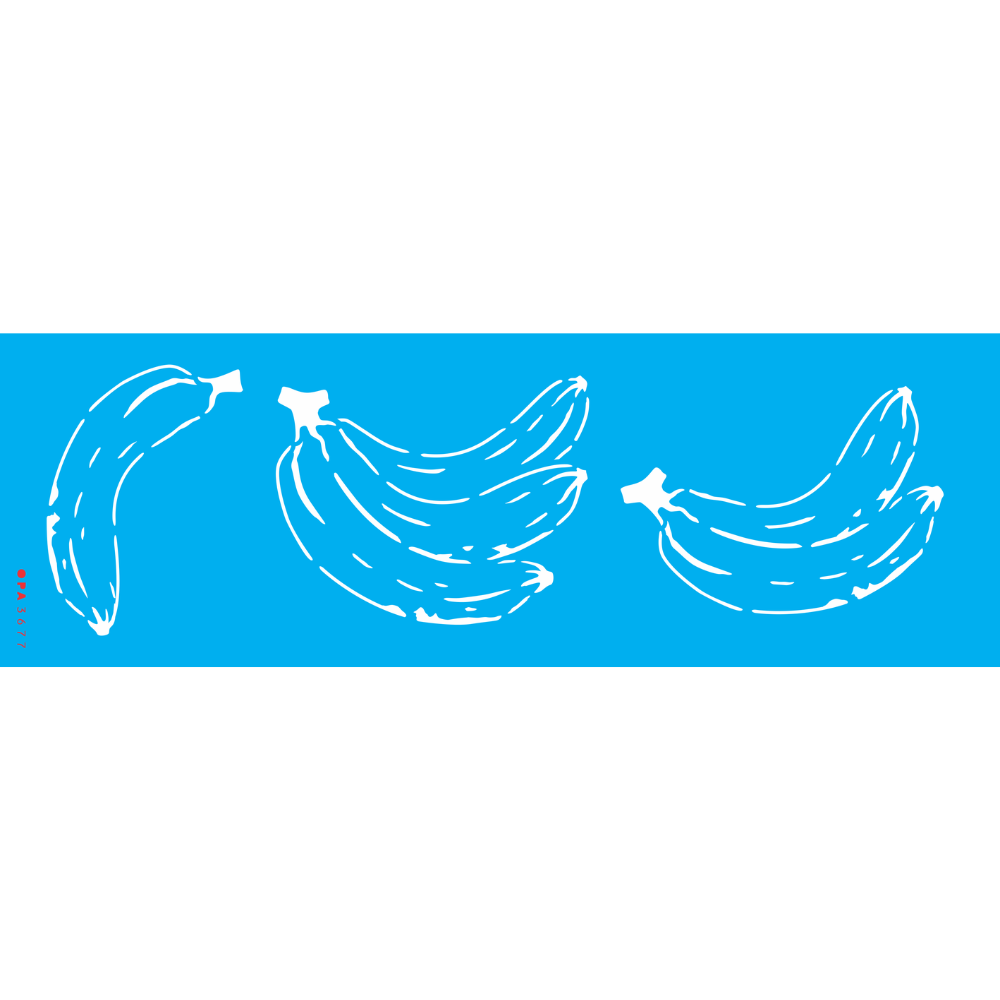 Stencil OPA 10x30 3677 Frutas Bananas