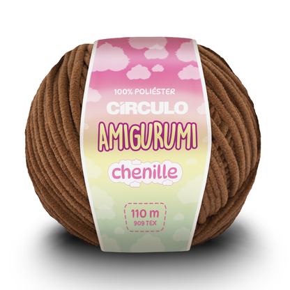 Fio Amigurumi Chenille Circulo 100g com 110m