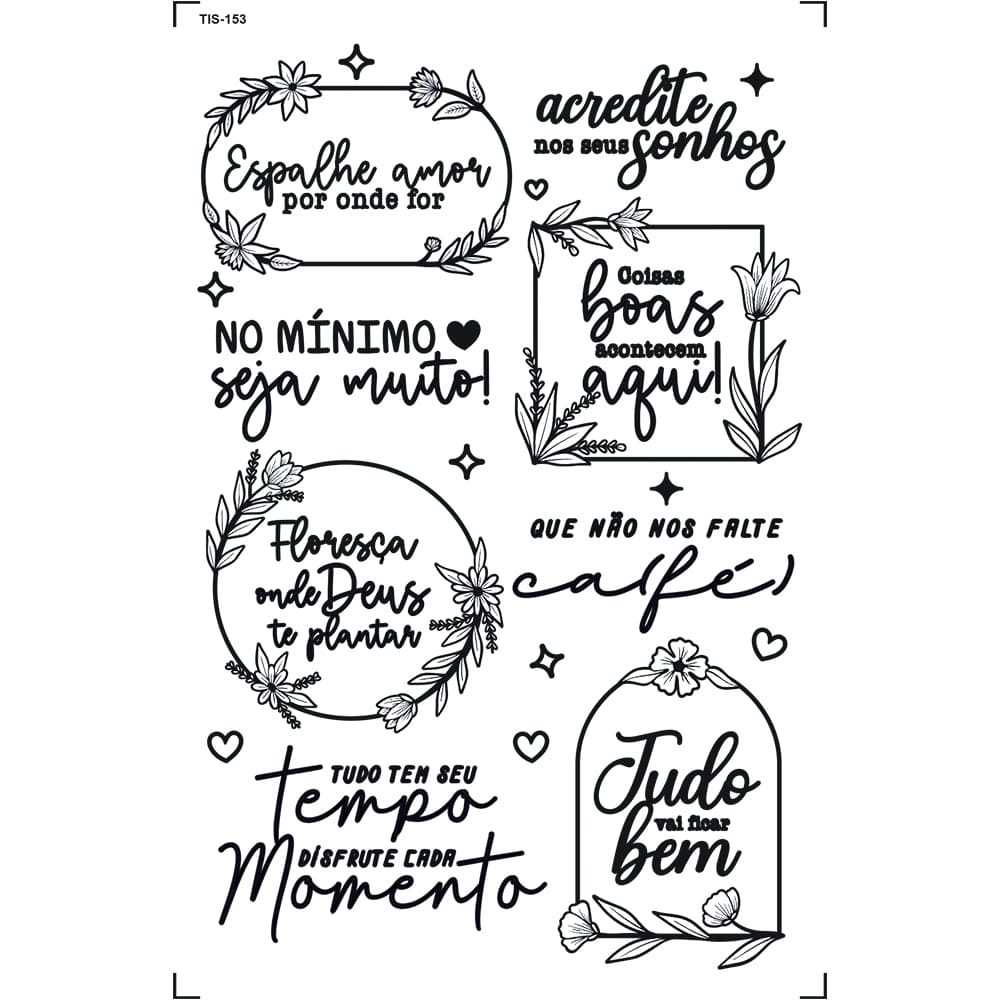 Transfer de Imagem 9,8x15cm TIS-153 Frases