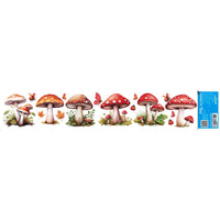 Transfer Têxtil Litoarte 45x9cm TTB6-031 Barrado Cogumelos