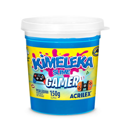 Kimeleka Slime Gamer Acrilex 150g com Controle Gamer Colecionável