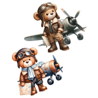 Aplique Litoarte APM4-530 Ursinho Aviador