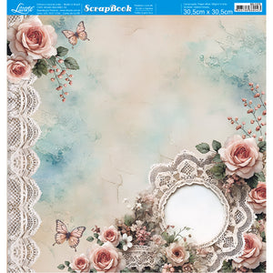 Papel Scrapbook Litoarte SD-1375 Conjunto Aconchego 30,5x30,5cm