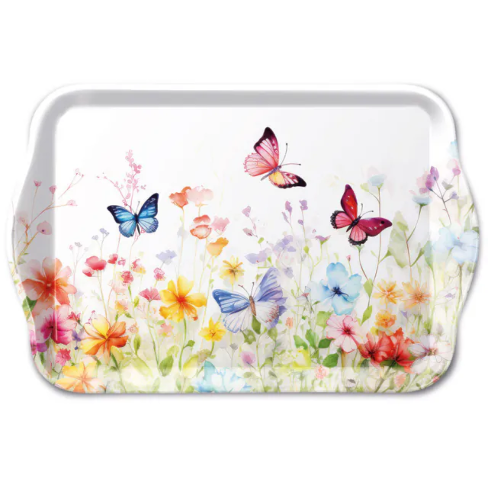 Guardanapo de Papel Decoupage 33x33 Butterflies in Field White 13320410