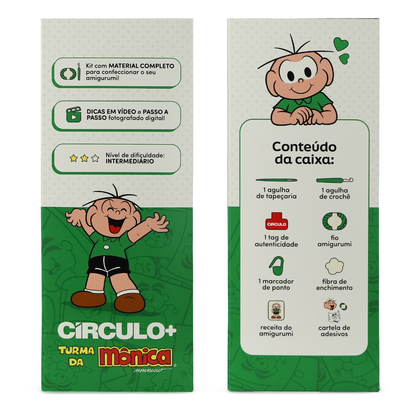 Kit Amigurumi Turma da Mônica Círculo Cor 02 Cebolinha