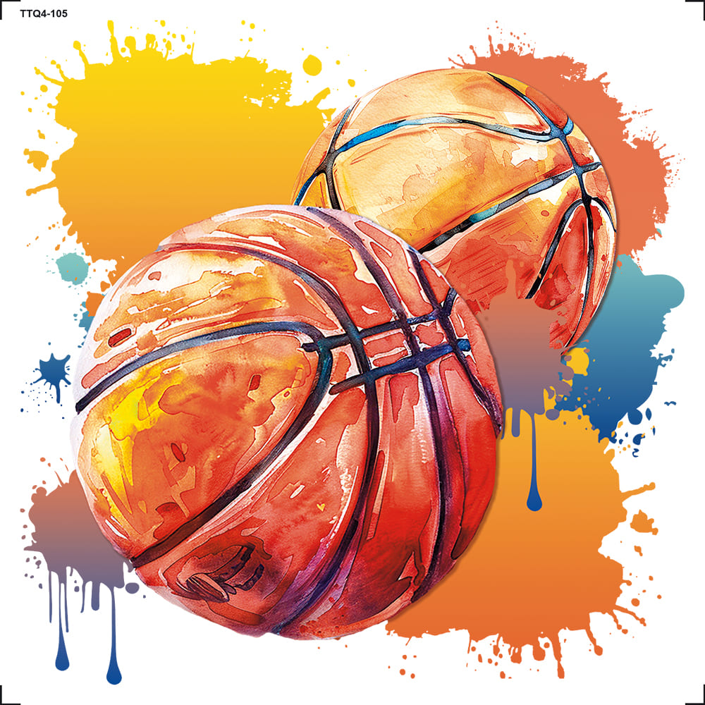 Transfer Têxtil 13,5x13,5cm TTQ4-105 Basquete