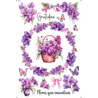Transfer de Imagem 19,5x29,5cm TIB-089 Flores que Encantam
