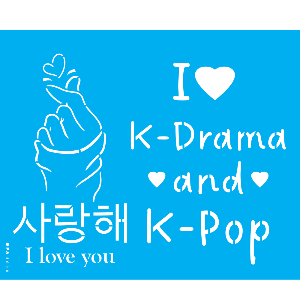 Stencil OPA 20x25 3656 Cultura K-pop