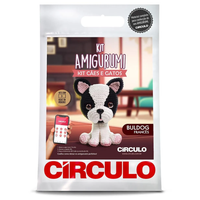 Kit Amigurumi Cães e Gatos Círculo Cor 2 Buldog francês