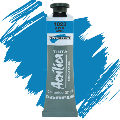 Tinta Acrílica Fluorescente Corfix Bisnaga 20ml