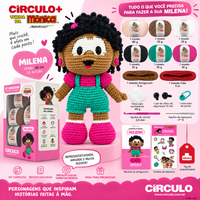 Kit Amigurumi Turma da Mônica Círculo Cor 04 Milena