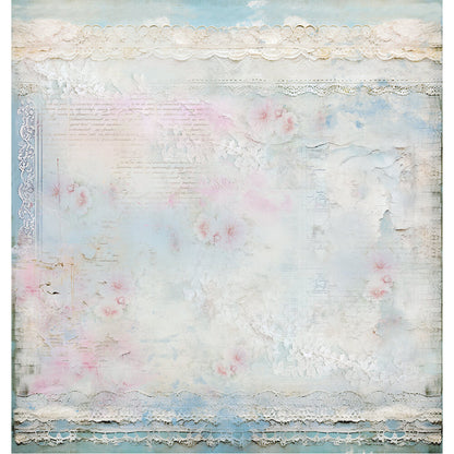 Papel Scrapbook Litoarte SD-1389 Chabby Chic 30,5x30,5cm