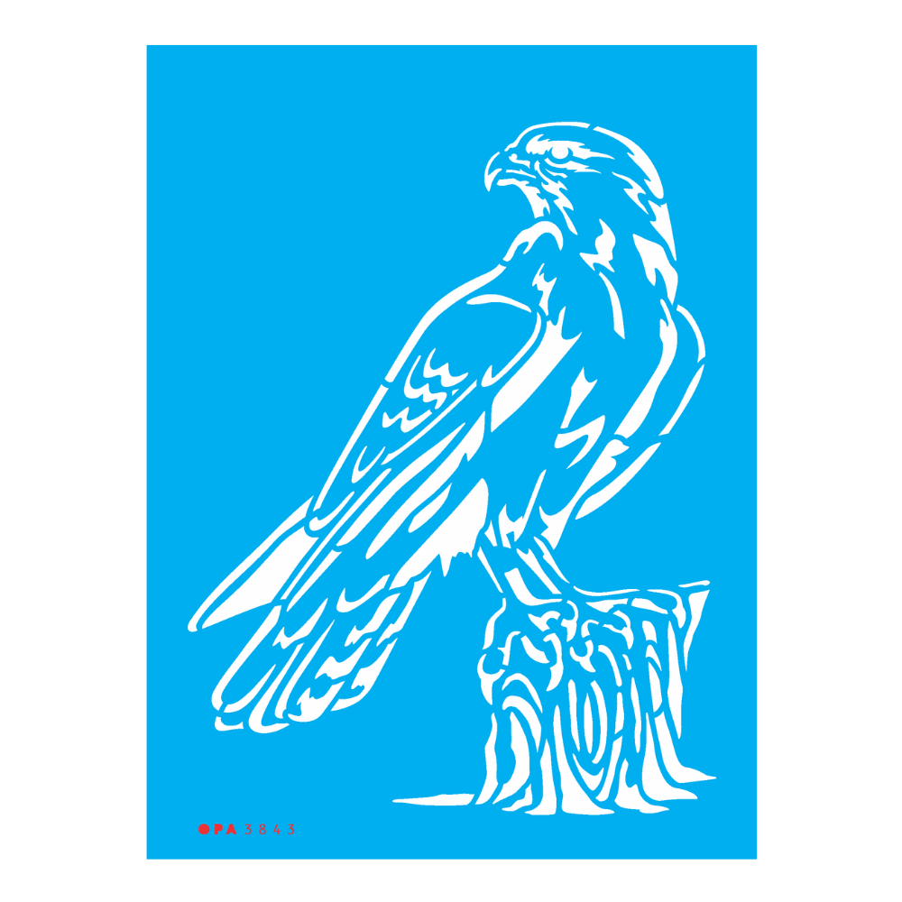 Stencil OPA 15x20 3843 Animais Gavião