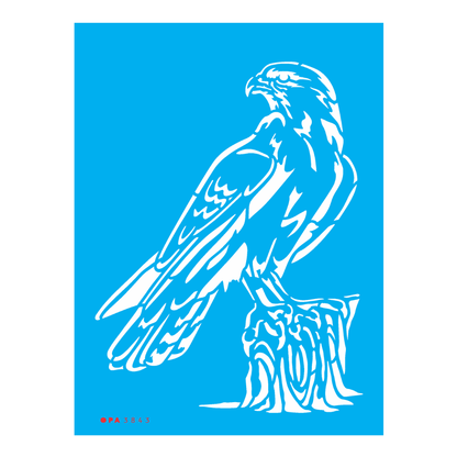 Stencil OPA 15x20 3843 Animais Gavião