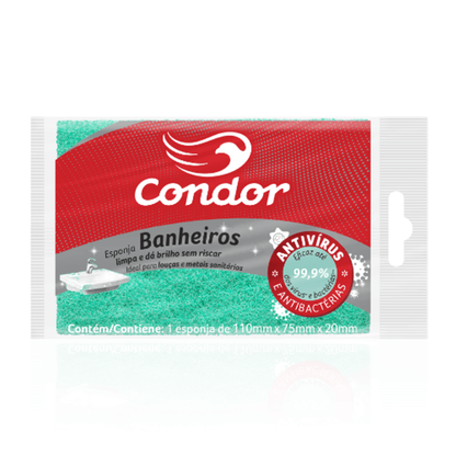 Esponja de Banheiro 1538 Esponja de Louça Condor 11x7.5x2cm