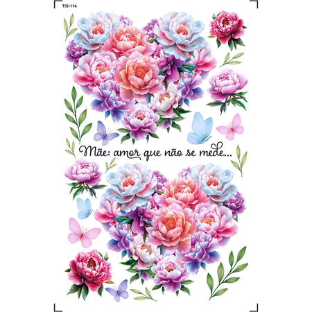 Transfer de Imagem 9,8x15cm TIS-114 Mãe Amor que não se mede