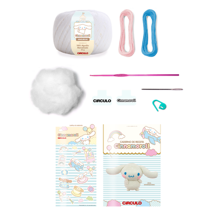Kit Amigurumi Hello Kitty and Friends Círculo Cor 04 Cinnamoroll