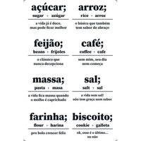 Transfer de Imagem 19,5x29,5cm TIB-031 Etiquetas com Nomes de Cereais