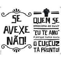 Transfer de Imagem 15x19,5cm TIM-026 Se Avexe Não