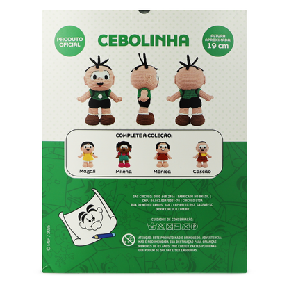 Kit Amigurumi Turma da Mônica Círculo Cor 02 Cebolinha