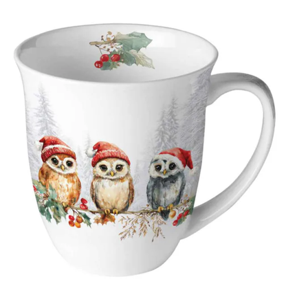 Guardanapo de Papel Decoupage 33x33 Natal Wise Owls 33321095