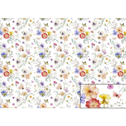 Papel Seda Litoarte PSL-025 Delicadeza em Flores 67,5x46cm