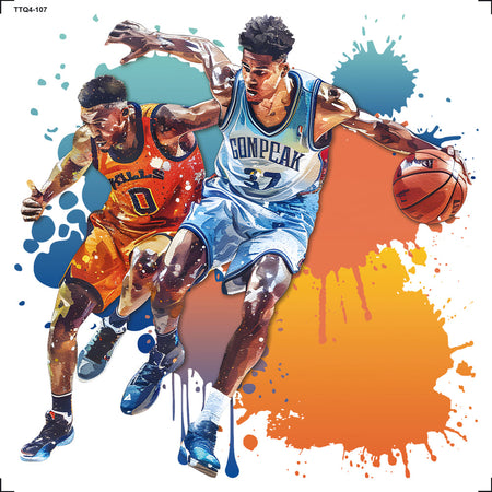 Transfer Têxtil 13,5x13,5cm TTQ4-107 Basquete