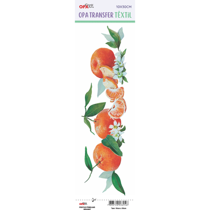 Transfer Têxtil 10x30cm  Opa 3827 Frutas Ponkans