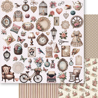 Papel Scrapbook Litoarte SD-1378 Conjunto Aconchego 30,5x30,5cm