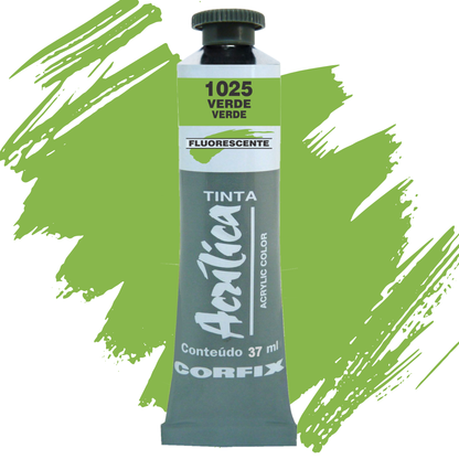 Tinta Acrílica Fluorescente Corfix Bisnaga 20ml