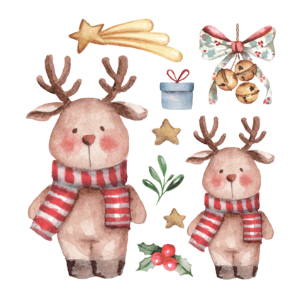 Transfer Têxtil 10x10cm  Opa 3861 Natal Rena e Enfeites de Natal