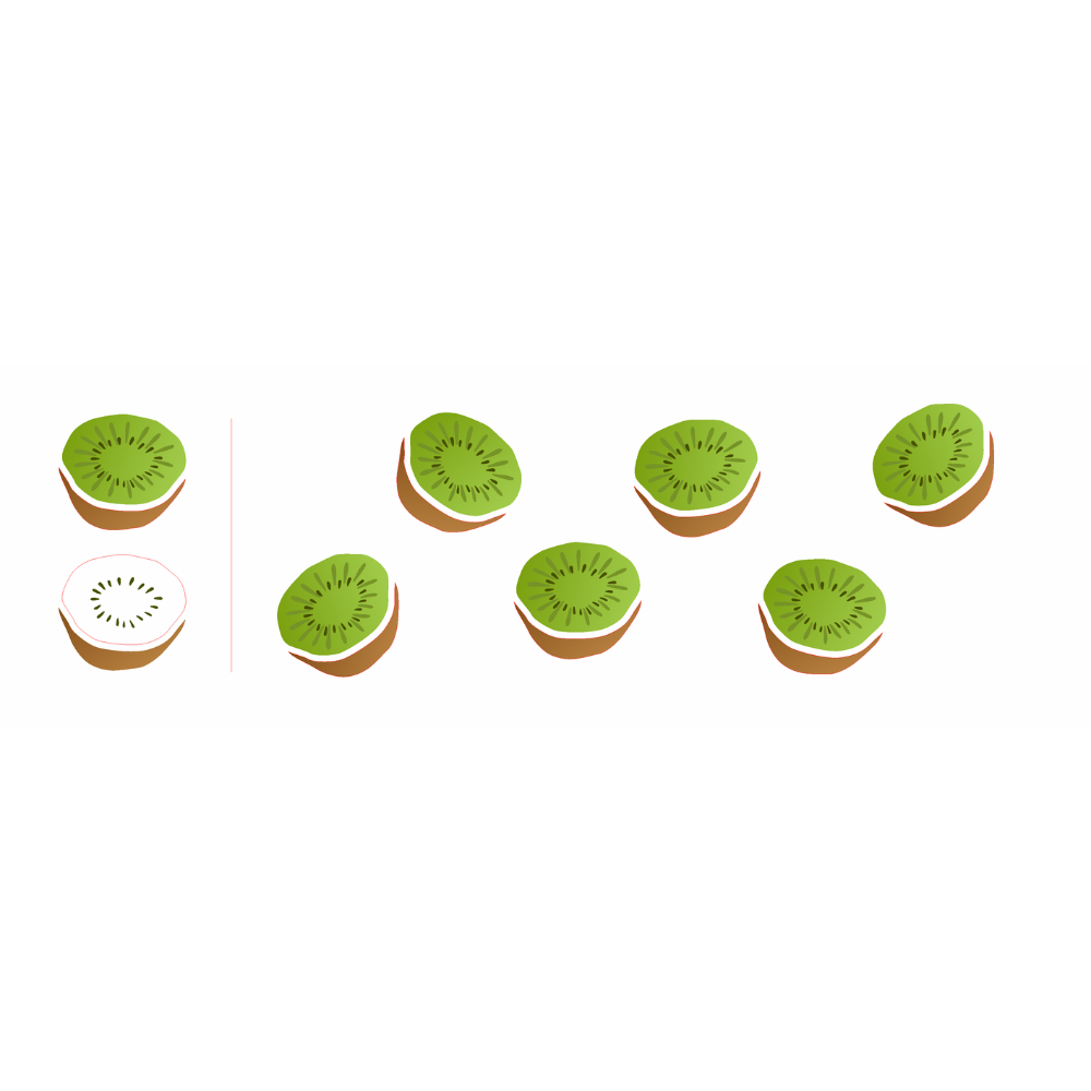 Stencil OPA 10x30 3783 Feirinha Estamparia Frutas Kiwis