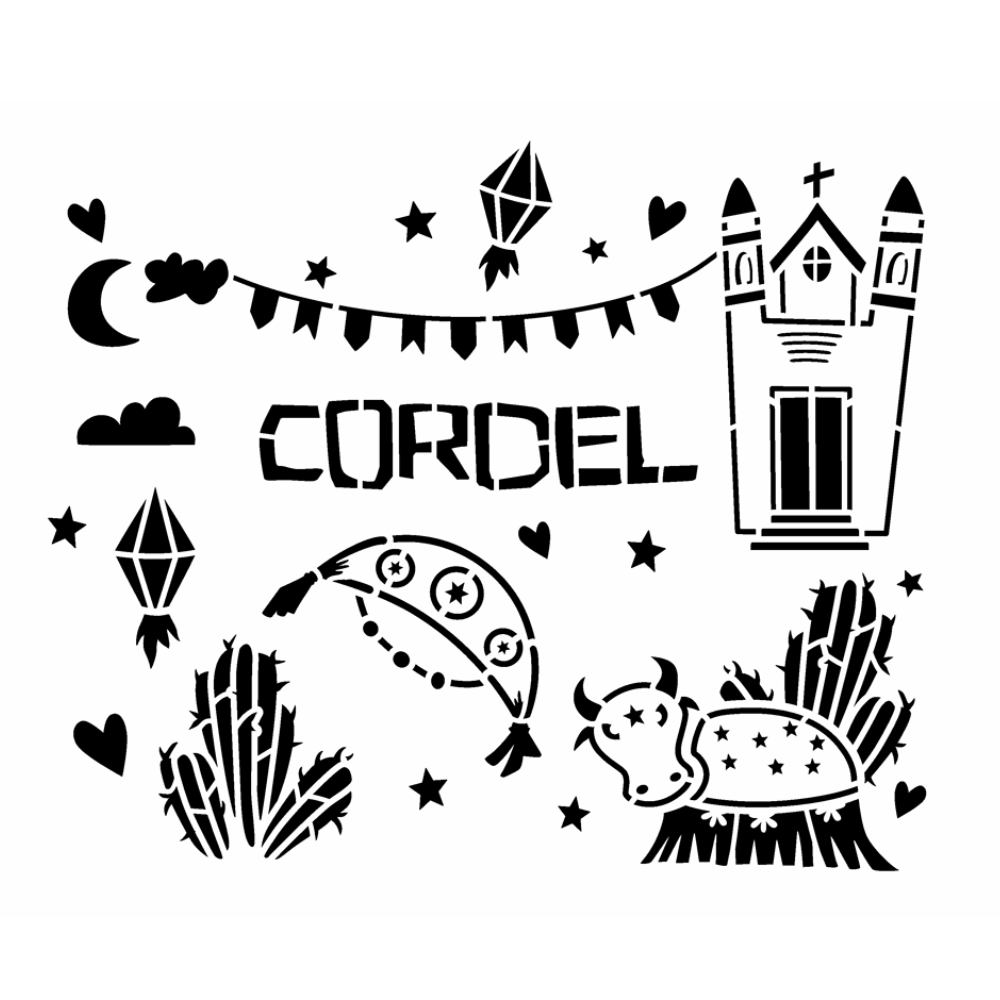 Stencil OPA 20x25 3655 Cultura Cordel