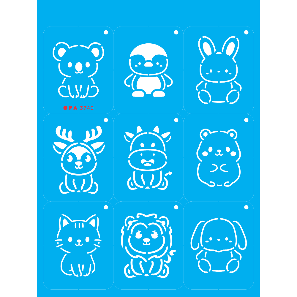 Stencil OPA 15x20 3740 Chaveirinho Bichinhos I