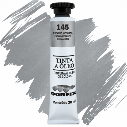Tinta Óleo Metálica Corfix Bisnaga 20ml