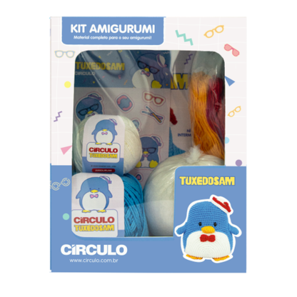 Kit Amigurumi Hello Kitty and Friends Círculo Cor 06 Tuxedosam
