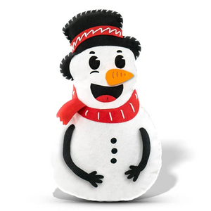 Boneco em Feltro Frosty Boneco de Neve Natal 24x31 Ponto a Ponto Santa Fé