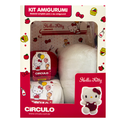 Kit Amigurumi Hello Kitty and Friends Círculo Cor 01 Hello Kitty