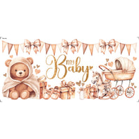 Transfer Têxtil Litoarte 27,5x12,8cm TTB5-044 Barrado My Baby