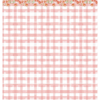 Papel Scrapbook Litoarte SD-1383 Menina de Vermelho 30,5x30,5cm